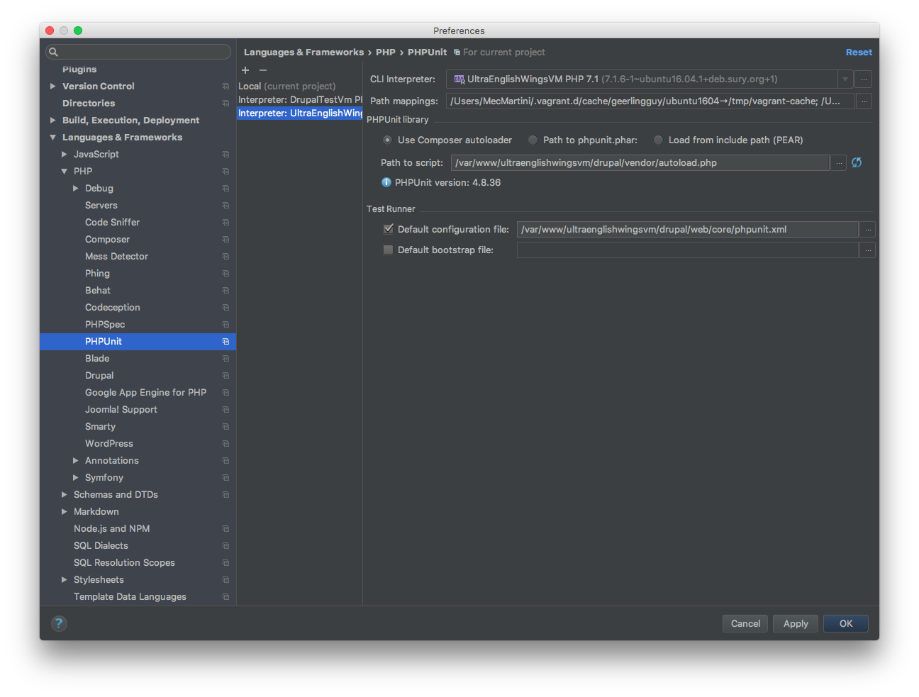 PHPUnit By Remote Interpreter